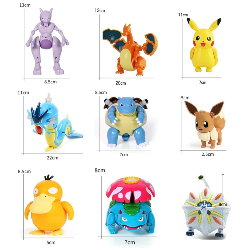 Аниме Фигурка покемона игрушка Mewtwo Charizard Pikachu Pocket Monster Pokeball 12 моделей подарок для