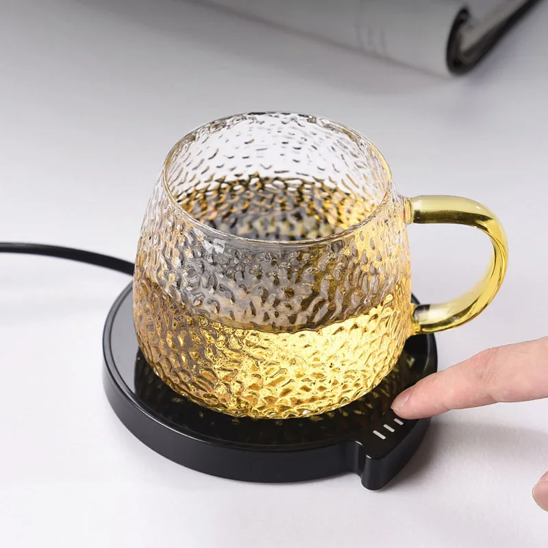 

Coffee Mug Warmer for Home Office Desk Use Electric Cup Beverage Warmer Plate with 3 Temperature Settings For Tea Water Milk