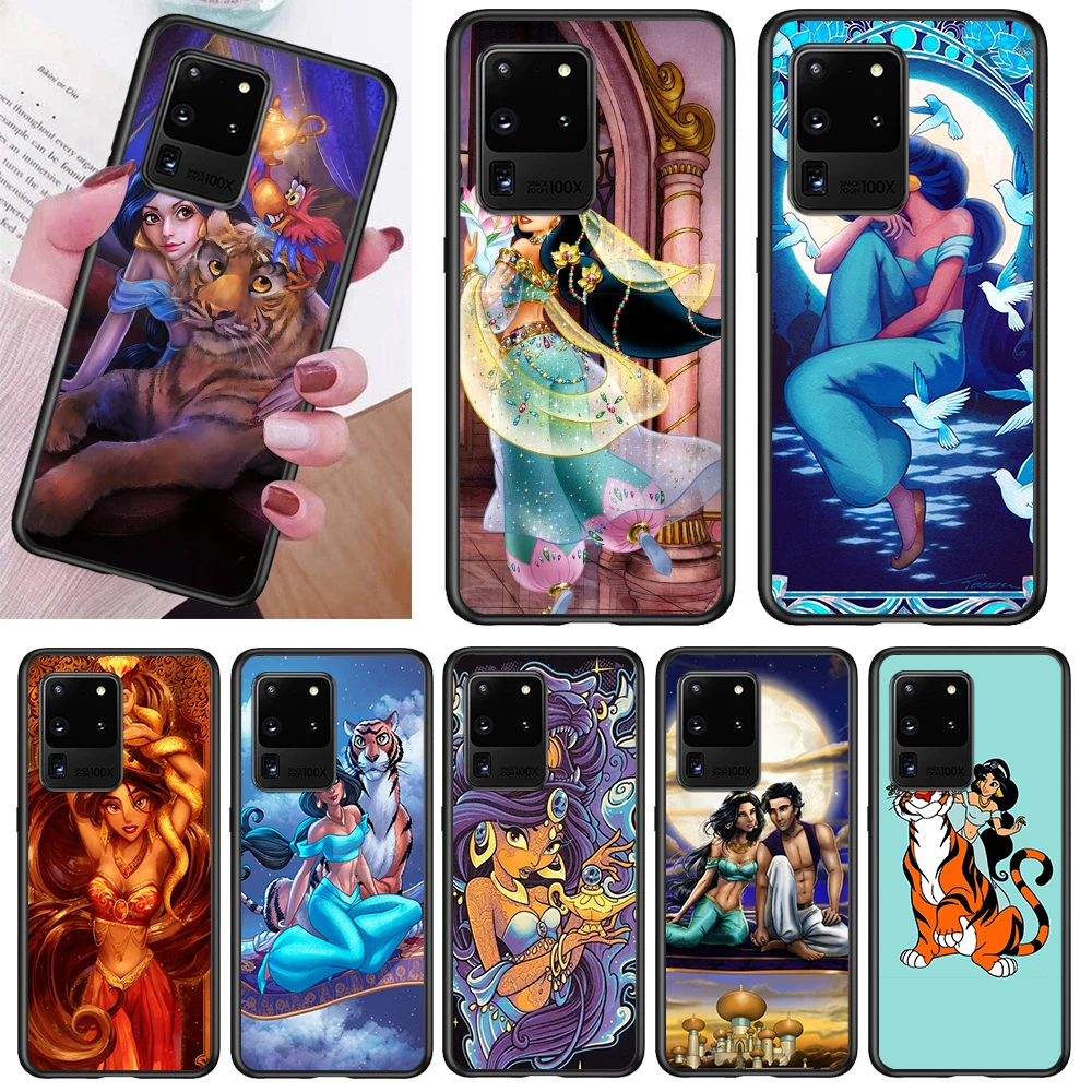 Чехол для телефона с принцессой жасмин Samsung Note 20 10 8 9 M02 M31 S M60S M40 M30 M21 M20 M10 F62 M62 M01 Ultra
