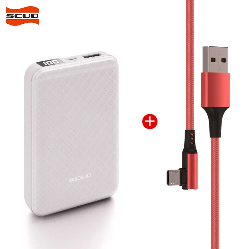 SCUD 10000 mAh один USB внешний аккумулятор зарядное устройство Портативный ЖК банк