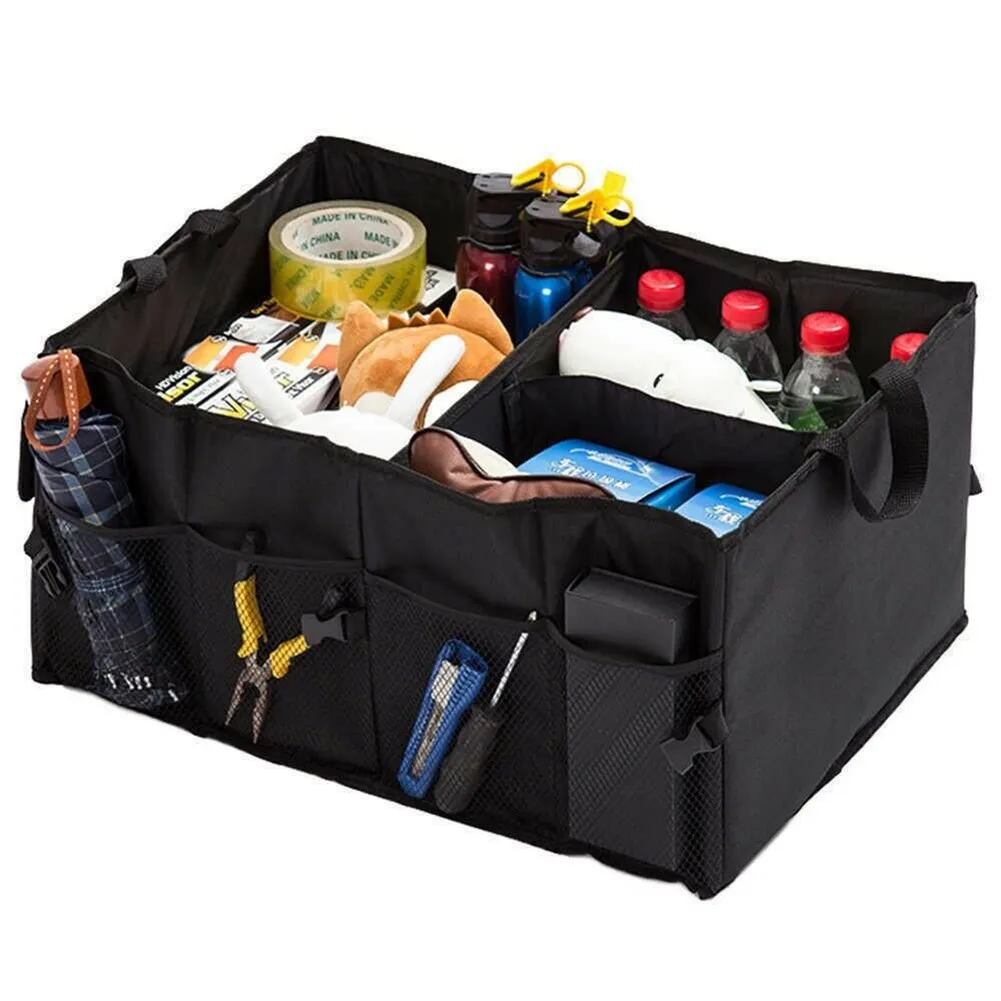 

Car Trunk Organizer Collapsible Cargo Storage Box Foldable Shopping Tidy Storage For Auto Trucks SUV Boot Box