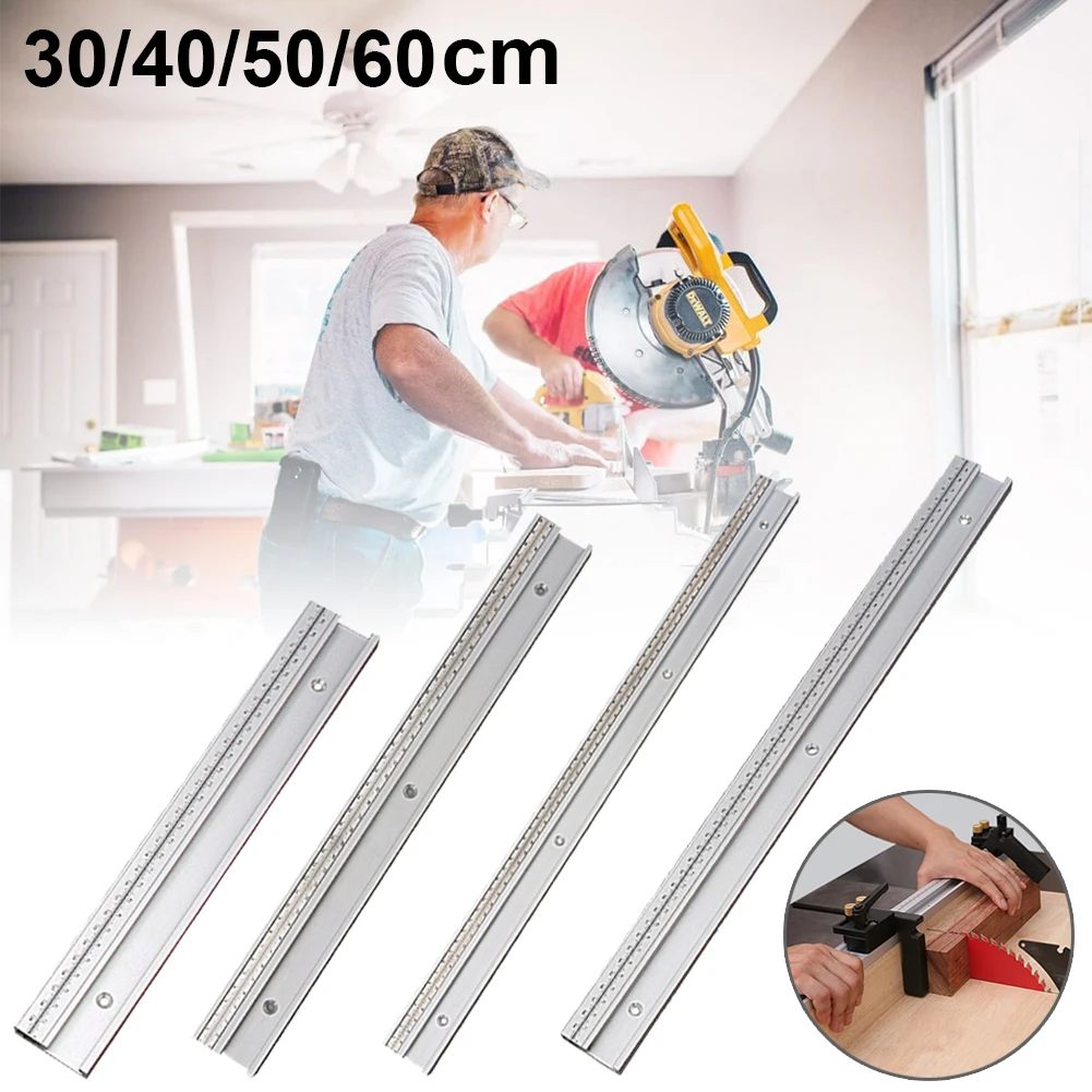 

Fixed scale aluminum alloy Tshaped track groove bevel guide rail track table saw accessorie for Ttrack DIY tools for woodworking