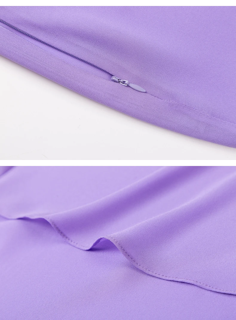 

2021 New Arrivals Purple Chiffon Wide Leg Pants Suit Women Summer Casual Two Piece Set