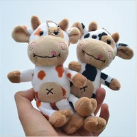 1pcs symbol of 2021 toys cartoon calf pendant stuffed toys cow doll plush toy small doll ragdoll ornament17cm