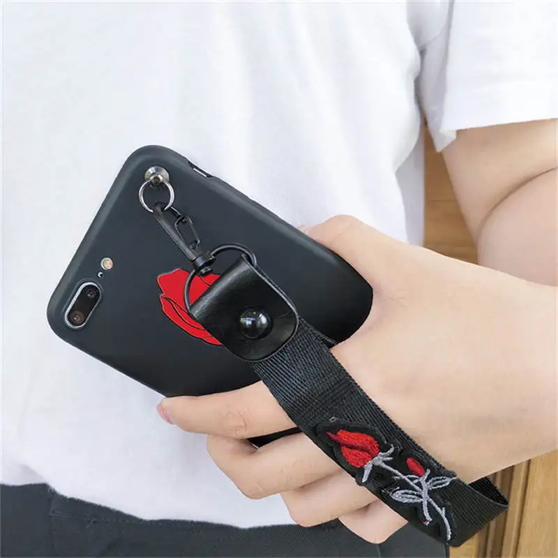 For Iphone 66S 6P 78 78plus Xxs Xr Xsmax Soft Shell Flower Embossed All-inclusive Anti-fall Phone Case |