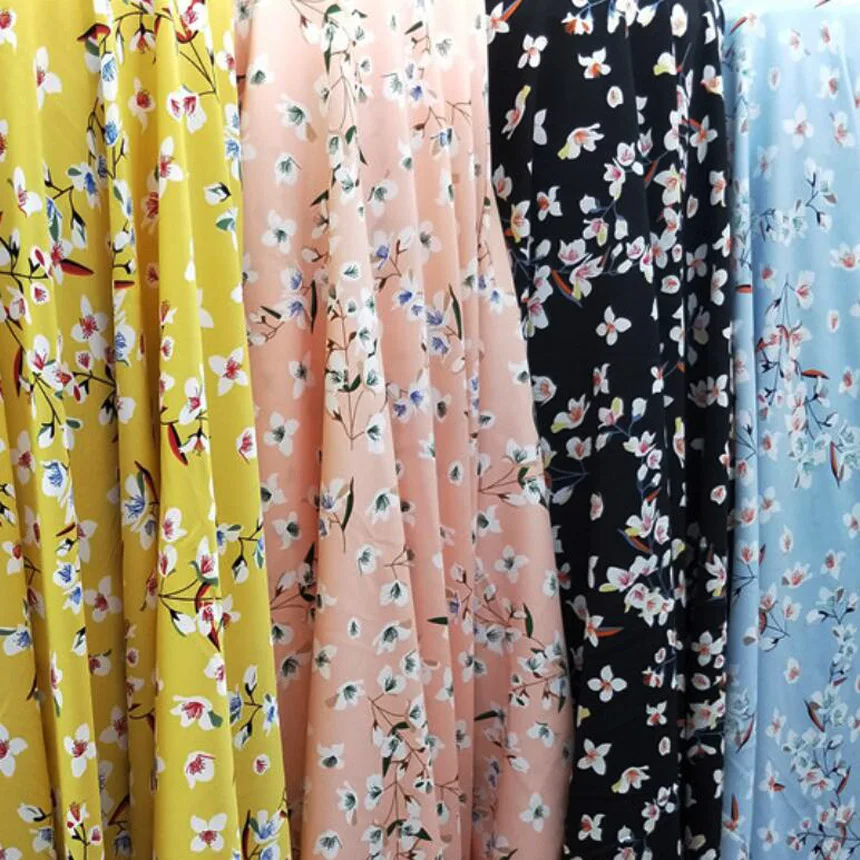 Эластичное шифоновое платье ткань вечерние Праздничная юбка Ткань DIY Швейные |