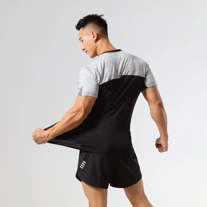 Мужские спортивные костюмы из 2 предметов быстросохнущие комплекты для бега