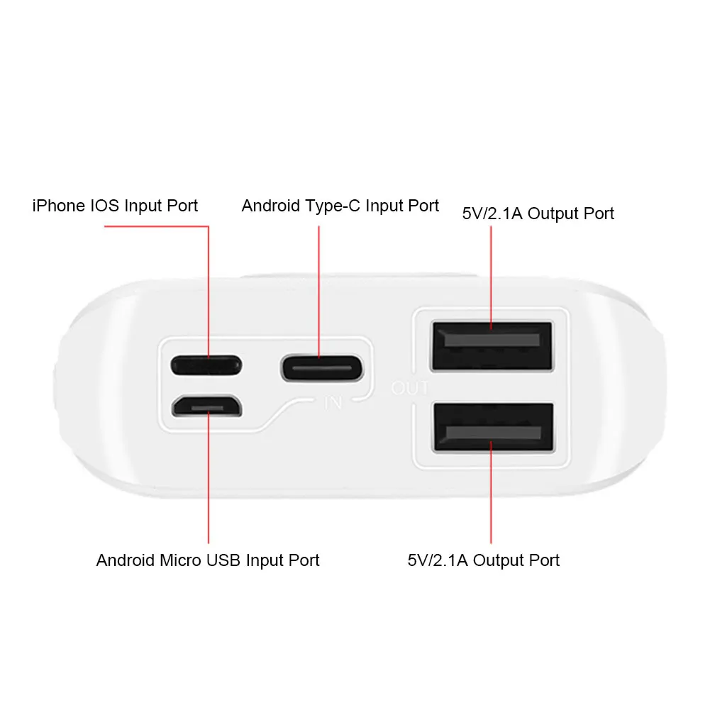 3 батареи Портативный практичный двойной USB Led Зарядное устройство коробка