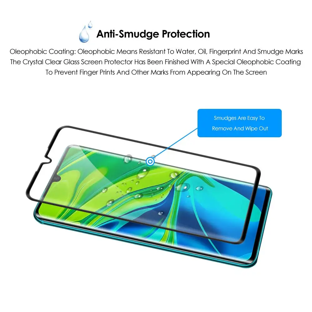 Защитное 3d стекло для Xiaomi mi note 10 cc9 pro закаленное ksiomi xaomi note10 note10pro cc9e защитная