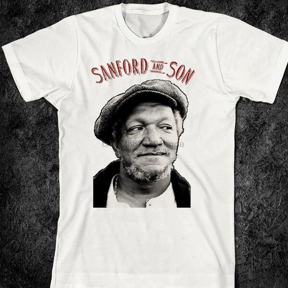 Футболка Fred Sanford And Son черная хлопковая крутая футболка с О-образным вырезом для