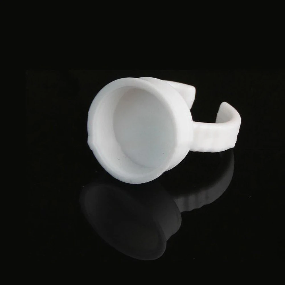 50 шт пигментные клеевые кольца держатель чернил для бровей Перманентный макияж