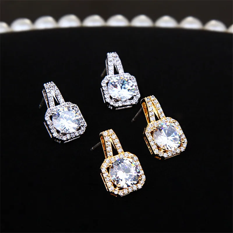 Женские богемные серьги с подвеской AAAAA cz из настоящего серебра 925 пробы вечерние