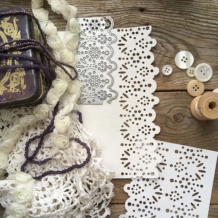 

Металлические Вырубные штампы, форма для вырезания, кружевная кромка, скрапбукинг, бумажный нож, форма, лезвие, перфоратор, трафареты