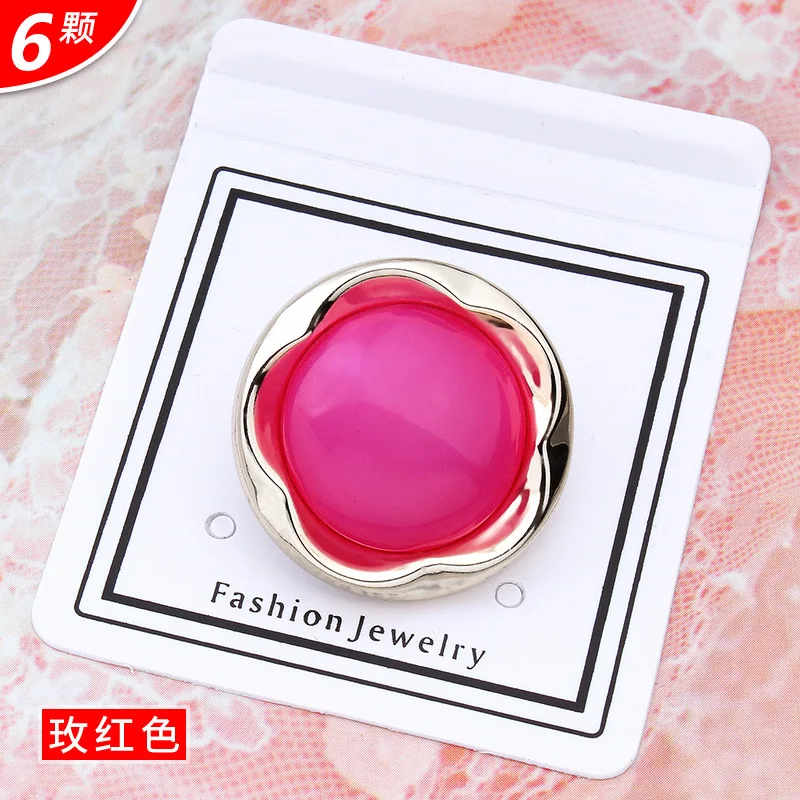 6 шт./лот маленькие Ароматические цветные пуговицы из смолы для рукоделия