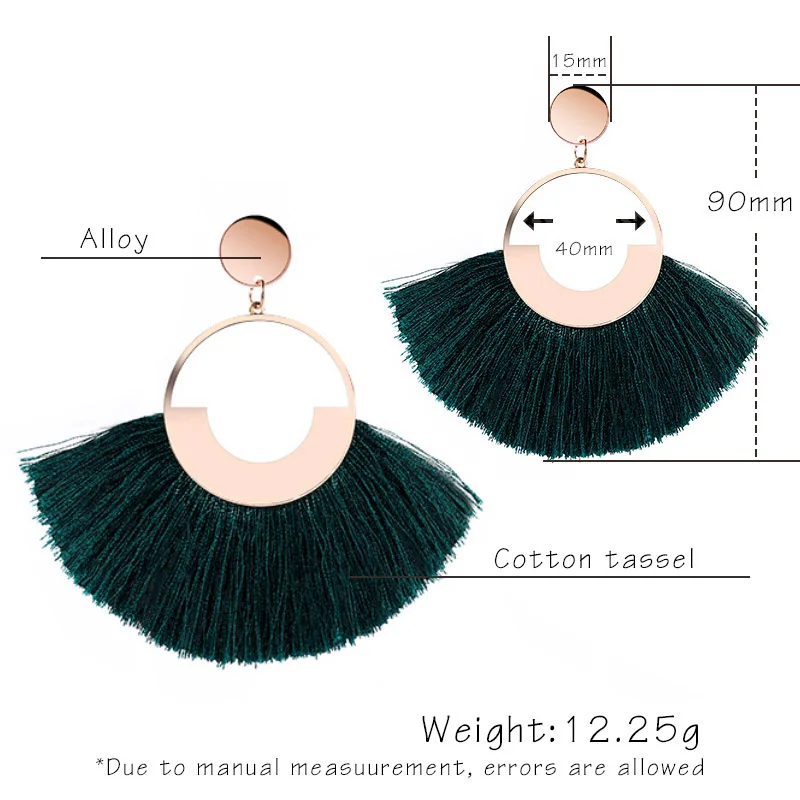 Женские серьги с кисточками большие ручной работы 2019|Серьги-подвески| |