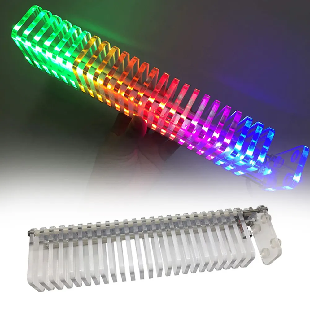 Goede Audio Spectrum Analyzer Kit Fantasy Crystal Cube Led Muziek Kolom Vu Akoestische Controle Toren 8 Soorten Klassieke Weergavemodus