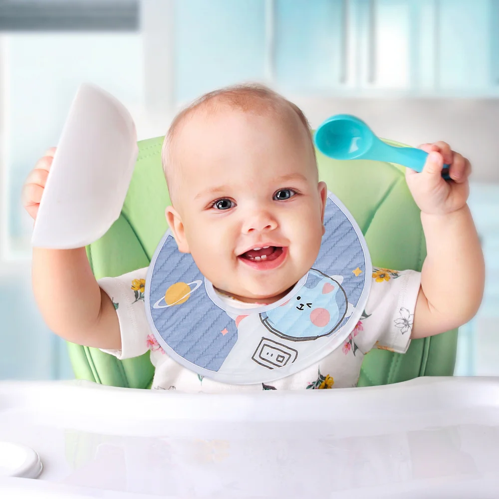

3pcs Comfortable Baby Eating Bibs Infant Feeding Bibs Infant 360 Feeding Bibs