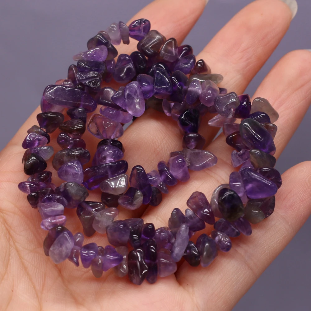 

2021 New Hot-selling Natural Semi-precious Stone Gravel Bead Loose Beads for Jewelry Making Necklace Bracelet 5-8mm Length 40 Cm