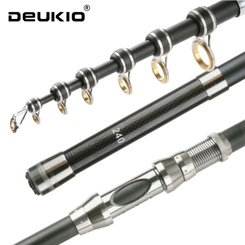 

DEUKIO All-carbon Short Fishing Rod Crazy Lake, Big Fishing Throwing Rod, Strong Fishing Power, Ceramic Guide Ring Sea Rod 2021