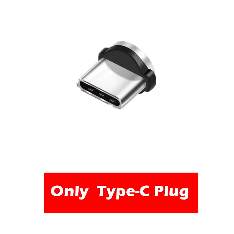 1 м 2 м длинный Магнитный кабель USB C Micro USB светодиодный Usb кабель для зарядки для iPhone 8X11 Pro samsung S8 S9 A8 A80 A50 A5 A7 - Цвет: Only Type C Plug