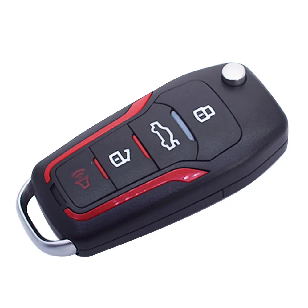 Для 2005-2013 Ford Mustang Модернизированный откидной дистанционный ключ-брелок 4D63 чип