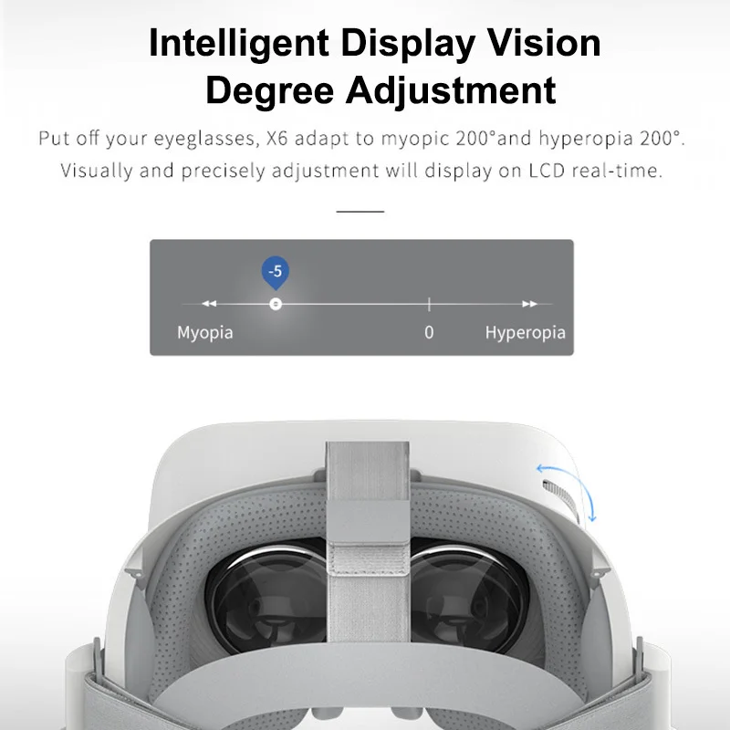 Bobovr X6 виртуальной реальности все в одном бинокль 2 5 k HD VR гарнитура Android 3d очки шлем