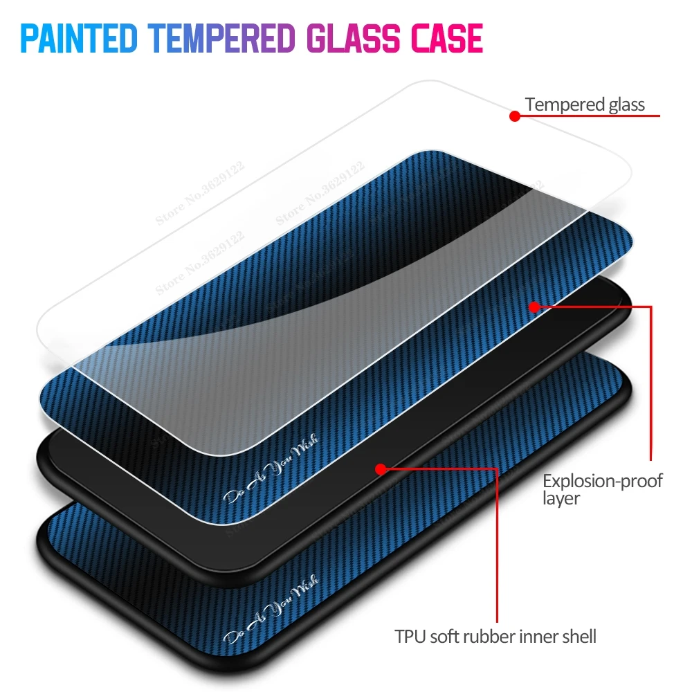 

For Samsung S21 Ultra Case Texture Tempered Glass TPU Frame Shockproof Back For Samsung Galaxy S21 Plus Cover Case S21 Coque