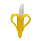 Детские Прорезыватели для зубов, безопасные, без бисфенола А, кольцо для прорезывания зубов в форме банана, Силиконовая зубная щетка для ухода, бусины для кормления, подарок для младенца