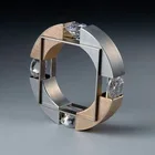 Модное мужское и женское кольцо с механическими зубчатыми колесами, Золотое кольцо серебряного цвета Панк пробы, ювелирные изделия в стиле стимпанк в стиле бохо
