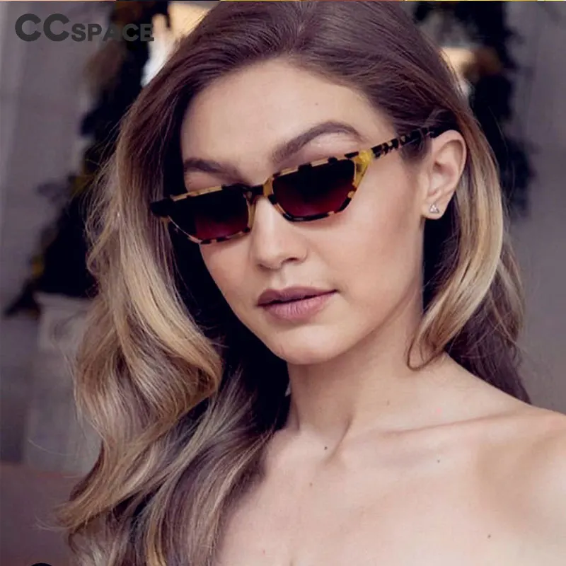 47065 Ретро кошачий глаз маленькая оправа солнцезащитные очки для мужчин и женщин