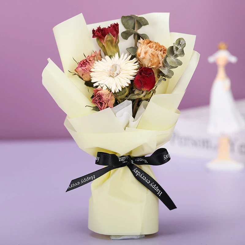

Dried Flowers Mini Bouquet Home Decoration Living Room Decor Fresh-Cut Natural Gift Box For Wedding PartyChristmas Mother's Day