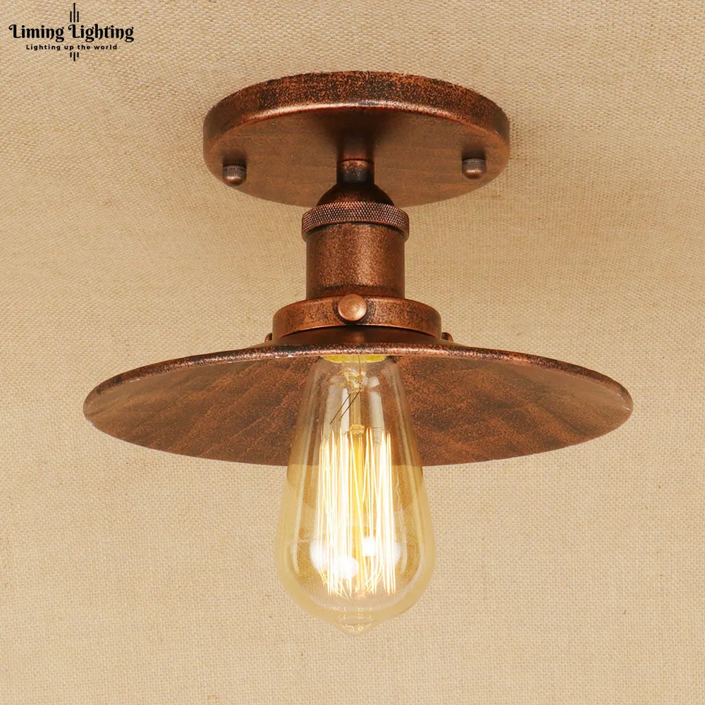 Лофт винтажные потолочные светильники Lamparas De Techo Lustre Luminaria Abajur комнатная потолочная лампа освещение Промышленное освещение для гостиной