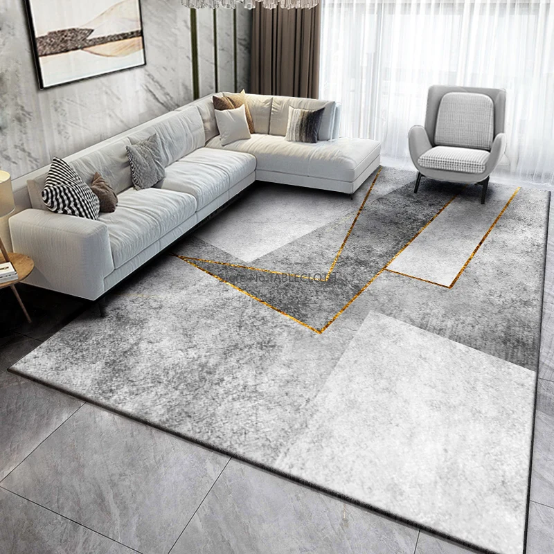 

Carpet Living Room Sofa Coffee Table Pad Nordic Premium Room Carpet Bedroom Modern Light Luxury Grey Large Area Carpet