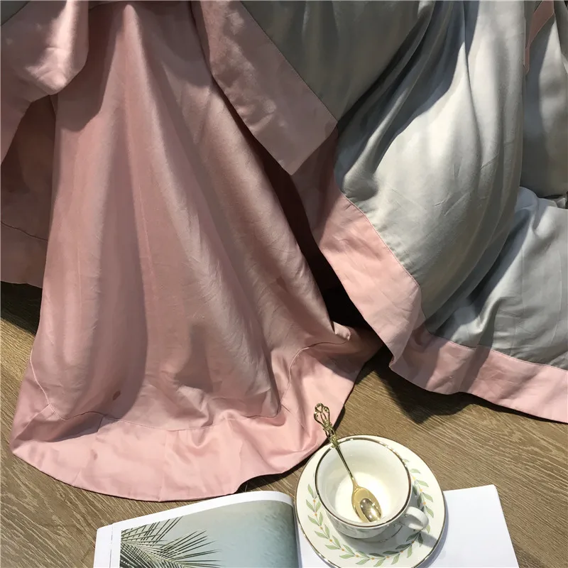 2020 Elegant embroidery Bedding Sets 600TC egyptian cotton Bed Linen Duvet Cover Sheet Pillowcase 4/7pcs bed | Дом и сад