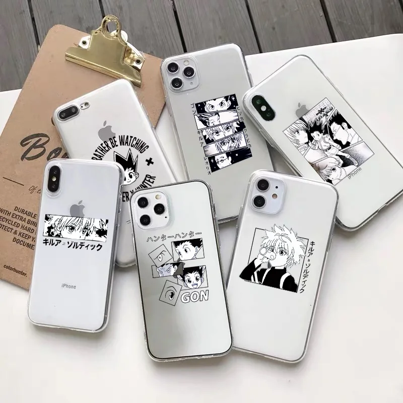 

Hunter X Hunter Anime Phone Cover For iPhone 12 mini 11 13 Pro Max X XR XS Max 7 8 Plus SE 2 Soft Clear Transparent Case Fundas