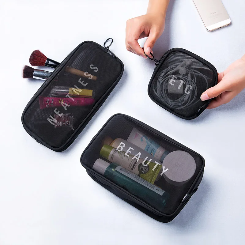 Travel Pouch Beautician Cute Transparent Toiletry Bag Makeup Handbag Organizer Cosmetic Bathing Practical Beauty Wash Kit Bags | Багаж и