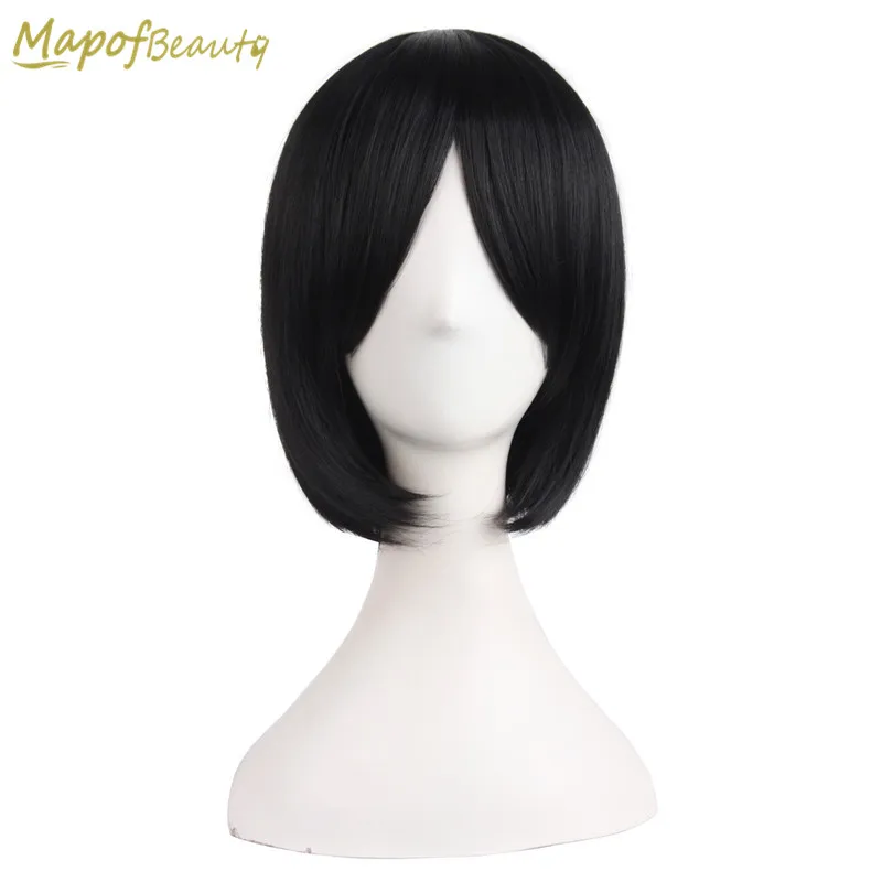 Женские короткие парики MapofBeauty Bob прямые черные темно коричневые натуральные