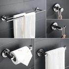 Аксессуары для ванной комнаты, настенный набор из нержавеющей стали для полировки, держатель для туалетной бумаги, крючок для халата, двойной держатель для полотенец, кольцо для полотенца