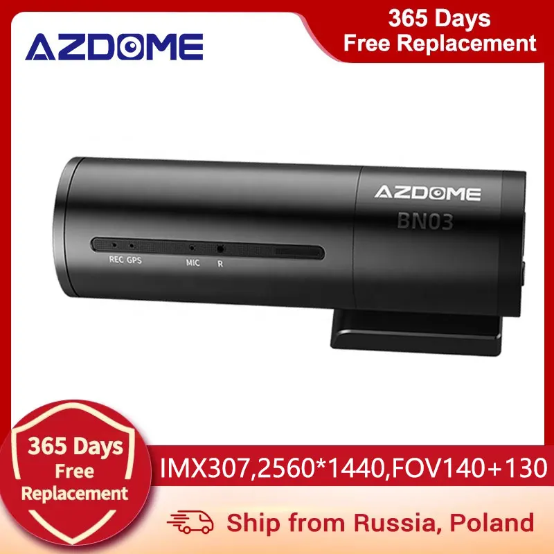 저렴한 AZDOME 2K 대시 캠 카메라 자동차 DVR 듀얼 렌즈 내장 GPS 지원 전화 제어 Wifi 무선 연결 1440P HD 140 + 130 학위 FOV
