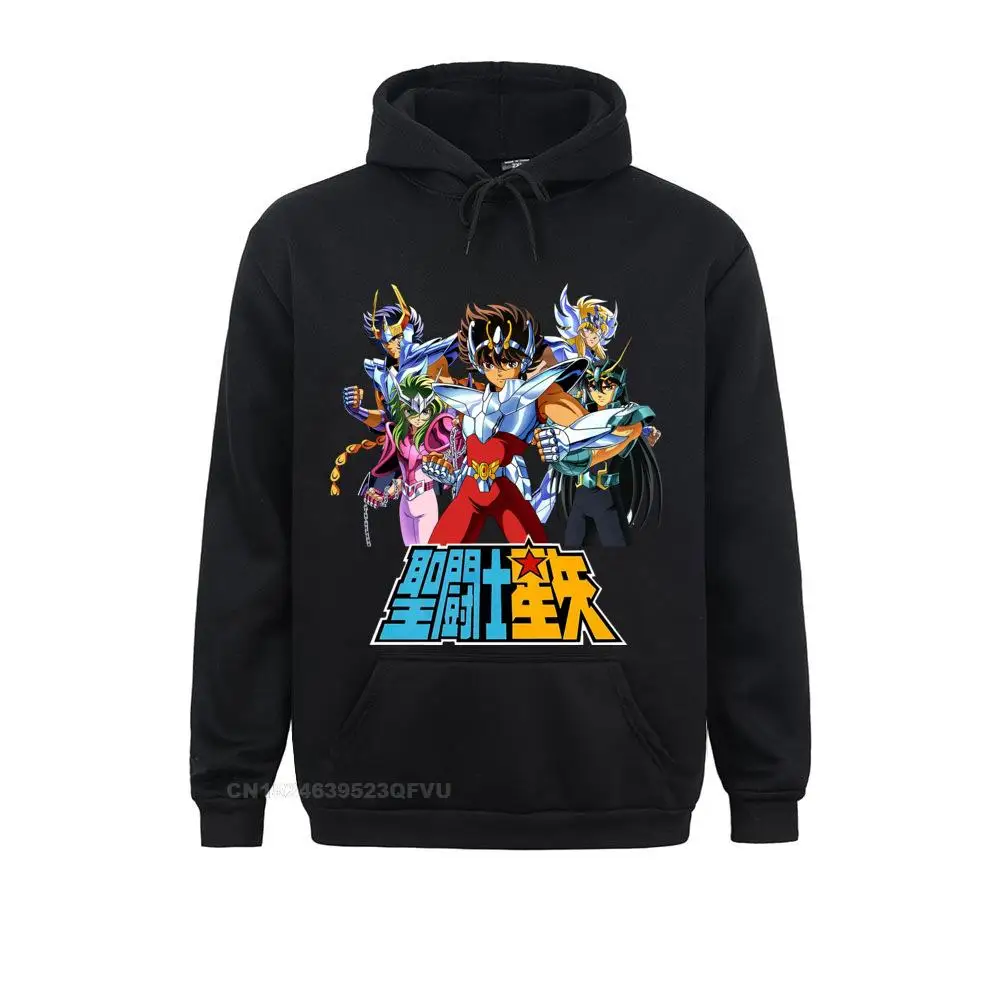 

Men's Saint Seiya Sweater Knights Of The Zodiac Saint Seiya 90s Anime Pure Cotton Winter Hoodie Japanese Streetwear