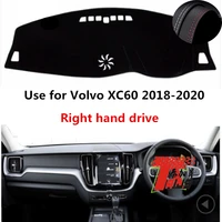 taijs factory classic anti cracking leather car dashboard cover for volvo xc60 2018 2019 2020 right hand drive