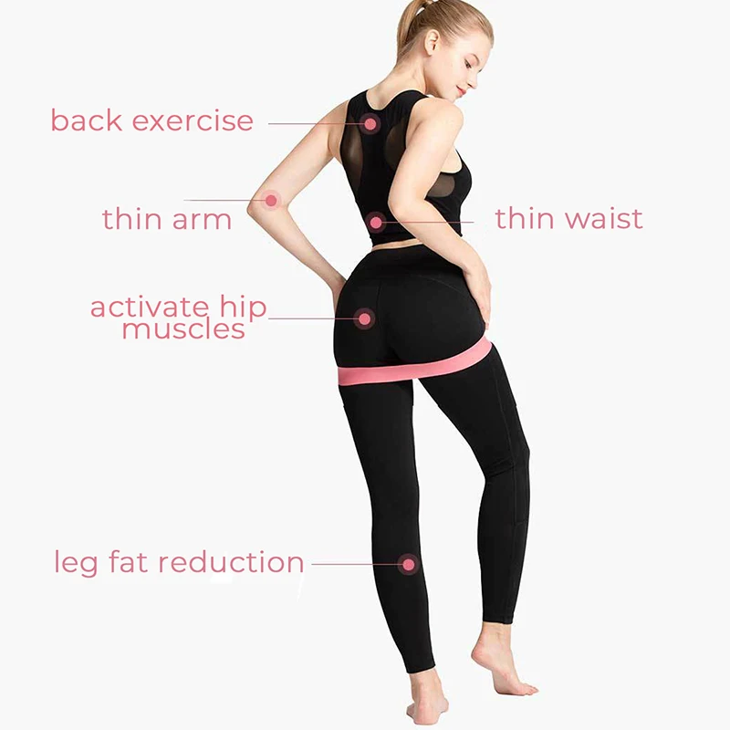 4 шт эластичный ремень для йоги Фитнес Эспандеры лента ремешок Браслеты жгуты