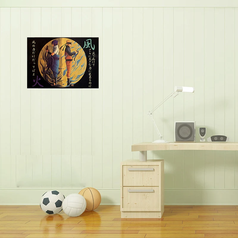 

Japanese Classic Anime Naruto Poster Home Decor Kids Room Decor Retro Naruto Painting Kraft Paper Bar Cafe