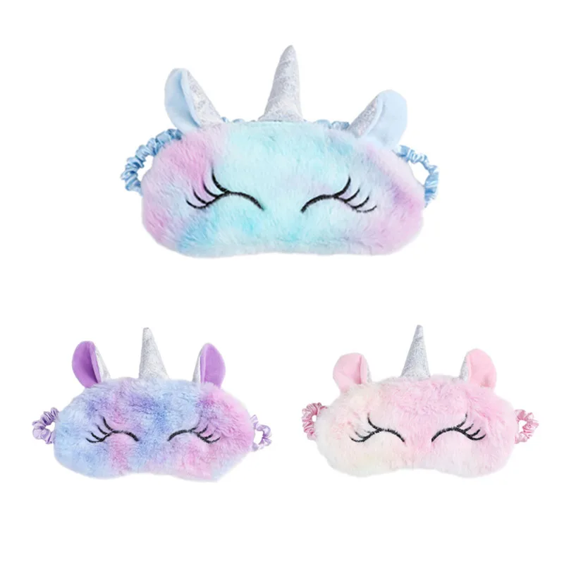 3D маска для сна детей с мороженым единорогом повязка на глаза вечерние тени