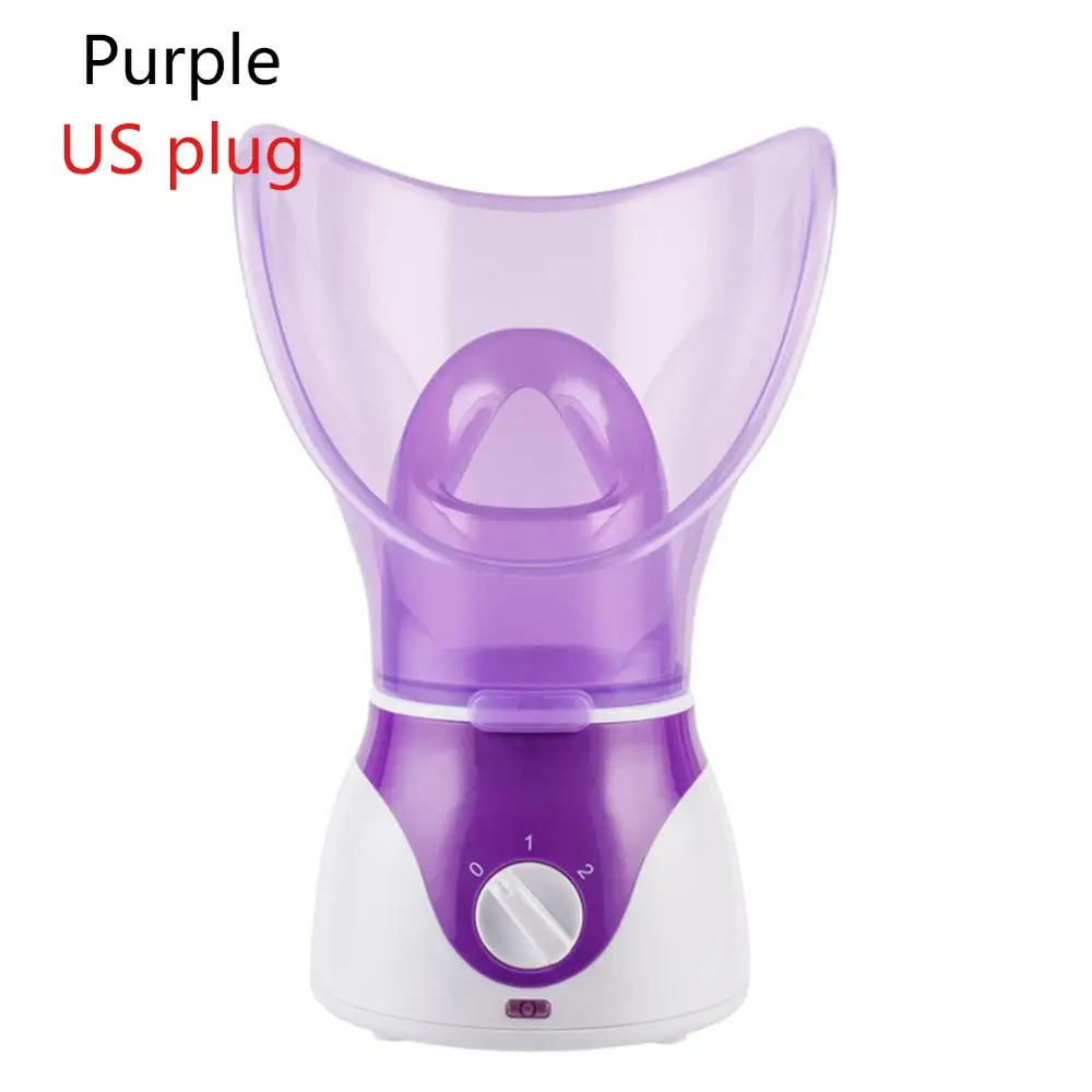 Purple US Plug 1 шт. лицевой спа паровой аппарат для лица нано горячий ионный опрыскиватель косметологический аппарат для лица спа паровой аппарат для лица паровой косметологический аппарат Ион Spra - Цвет: Purple US Plug