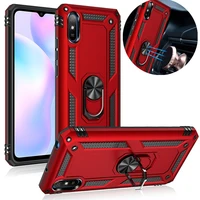 for xiaomi redmi 9 9a 9c 9t case shockproof armor phone case for redmi 9 power ring stand bumper silicone phone back cover