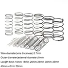 Пружина 0,7*8*5-50 мм, пружинная стальная, небольшая, сжатие, механическая возвратная пружина, внешний диаметр 8 мм, 0, 7x8x5-50 мм, 10 шт.