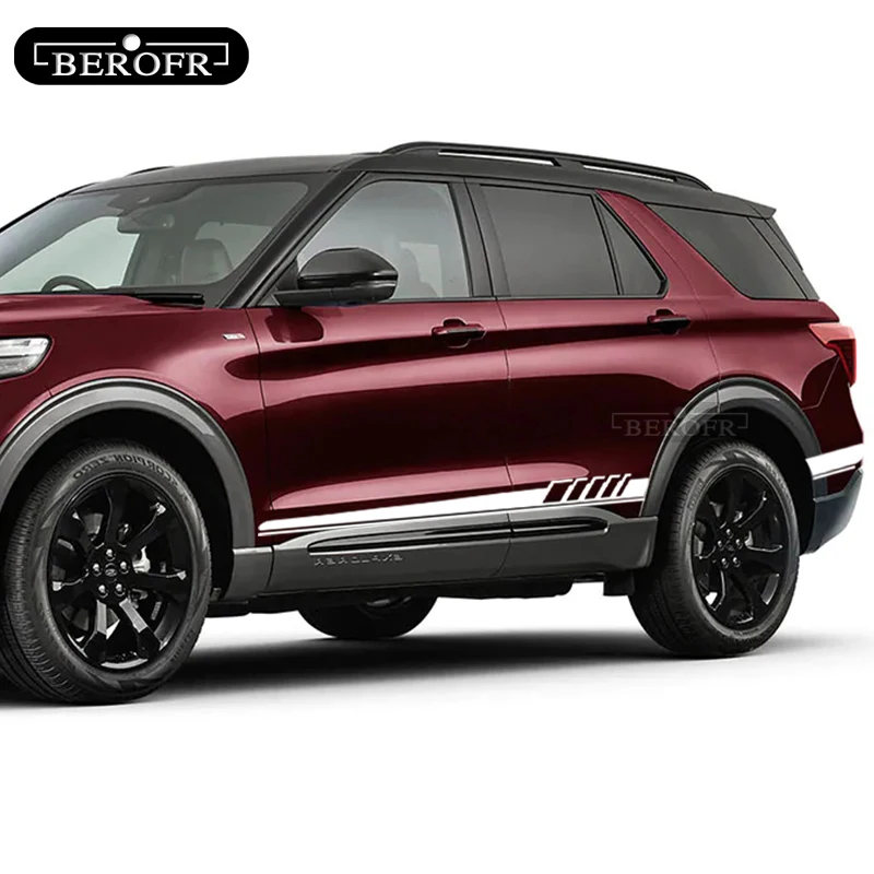 2 шт. автомобильные боковые полосы для Ford Focus 3 1 MK2 MK3 Fiesta Mondeo Fusion Explorer Escape Shelby Edge