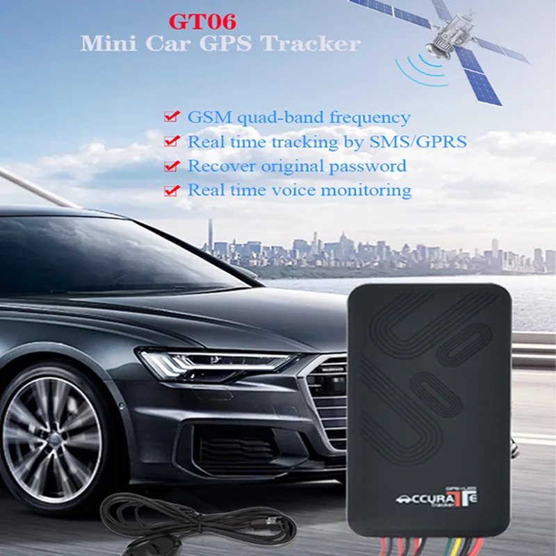 GT06 Мини Автомобильный gps трекер SMS GSM GPRS автомобиль онлайн система слежения монитор дистанционное управление сигнализация для мотоцикла локатор устройства