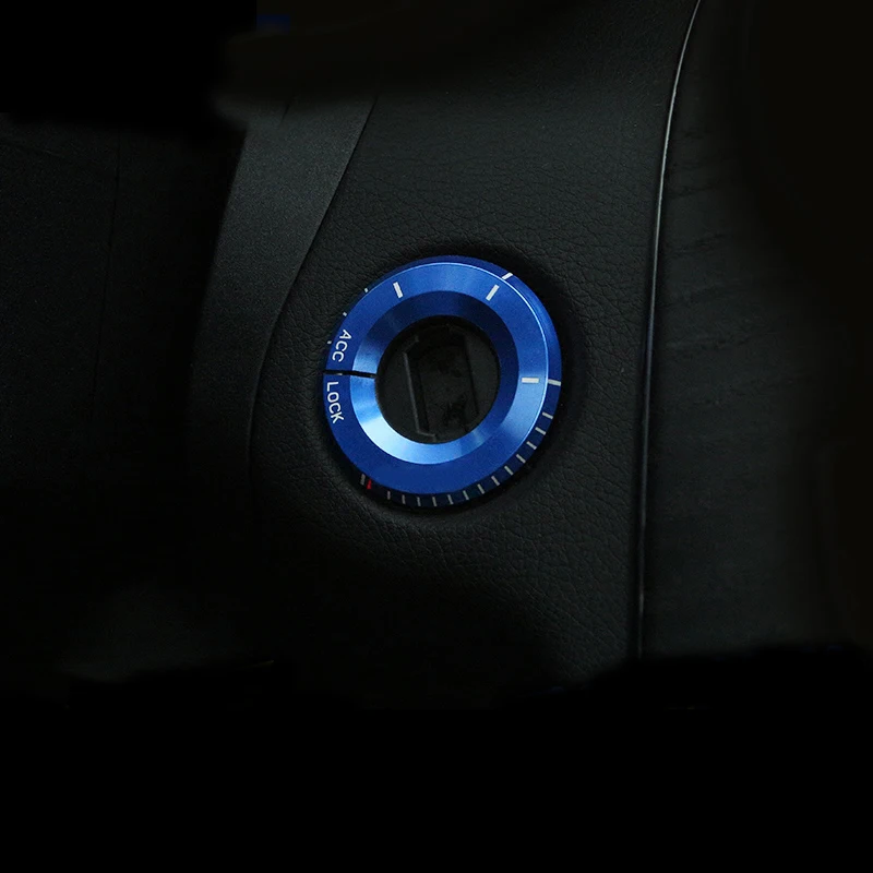 Стайлинг автомобиля крышка переключателя зажигания отделка кольцо для ключей